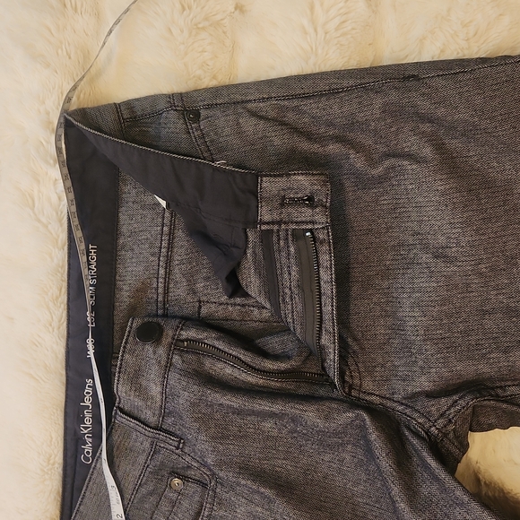 Calvin Klein Jeans Slim Straight W30 L32 Grey - Picture 12 of 15